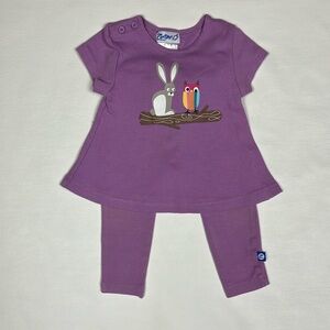 Zutano Rabbit & Owl 2 Piece Set